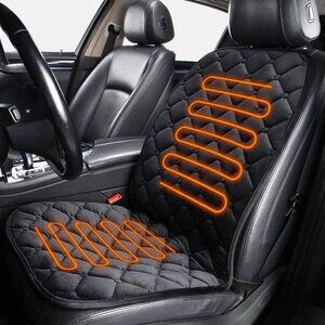 Car Heated Seat Cover Soft Breathable Cushion Warmer Heating Warming Pad Cover